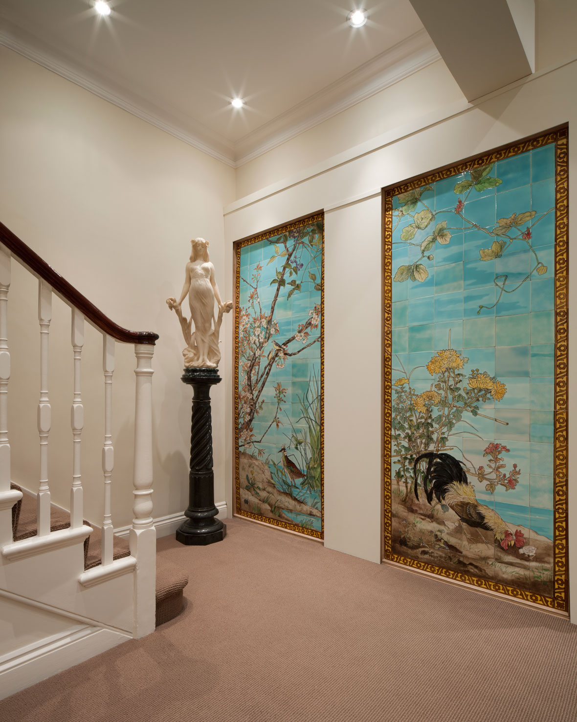 Pair of Sarreguemines Wall Panels